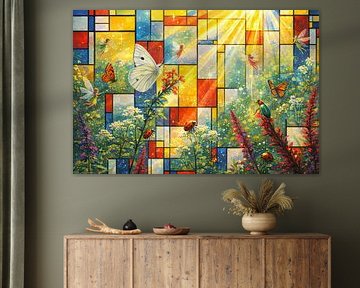 Insekten im Mondrian-Stil