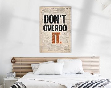 Übertreiben Sie es nicht – Auffällige Typografie auf einer Vintage-Zeitung