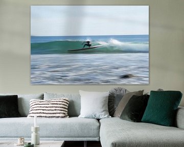 Blurry surfer by Bas Koster