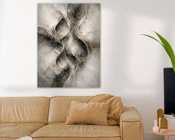 Abstracte vloeibare steenstroom van uwidya