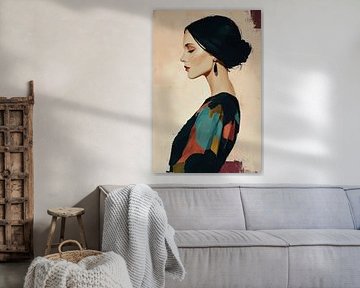 Grace, in Beige und Bordeaux Nr. 4