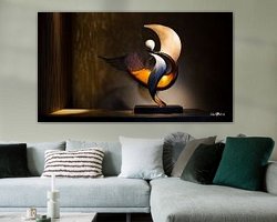 Example of the artwork in a room