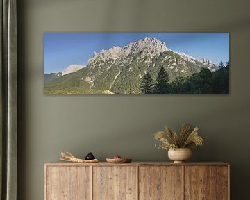 Panorama du Karwendel au-dessus de Mittenwald