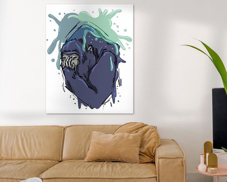 Example of the artwork in a room