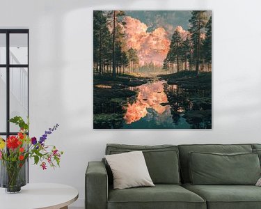 Example of the artwork in a room