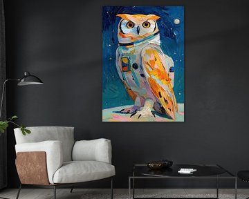 Un astronaute hibou dans une mission haute en couleur sur Niklas Maximilian
