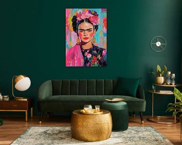 Frida dans une tempête de couleurs : force et sérénité sur Niklas Maximilian