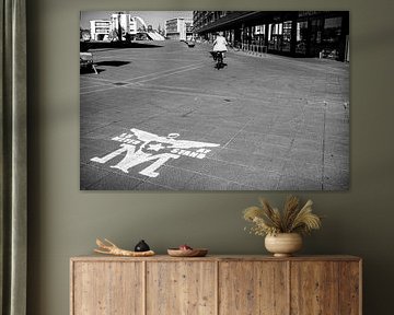 Plein 1992 met het Maastrichtse sjabloon 1,5 meter afstand van Streets of Maastricht