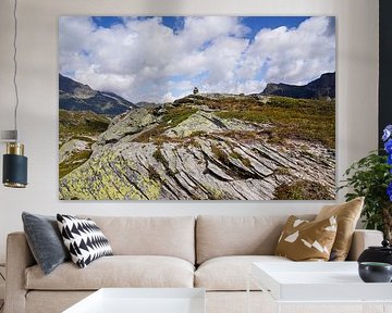 Unberührte alpine Wildnis in den Schweizer Alpen mit schroffen Gipfeln und rauer Natur. von Miriam Schwarzfischer Fotografie