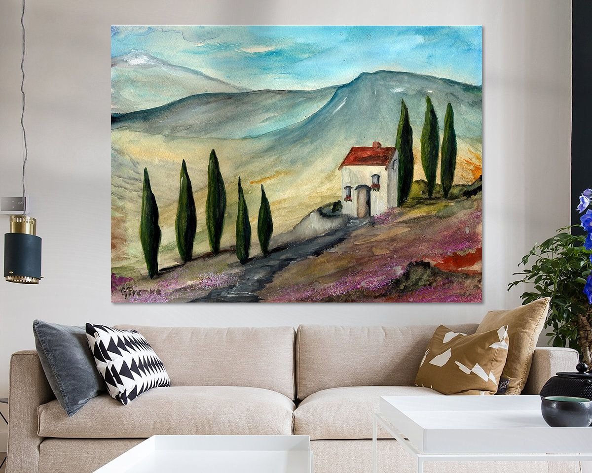 Example of the artwork in a room