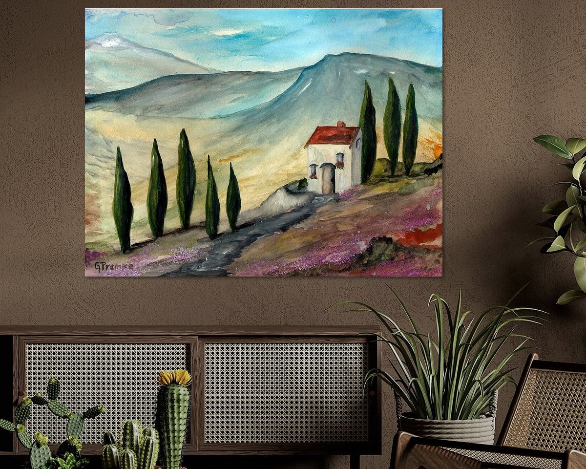 Example of the artwork in a room