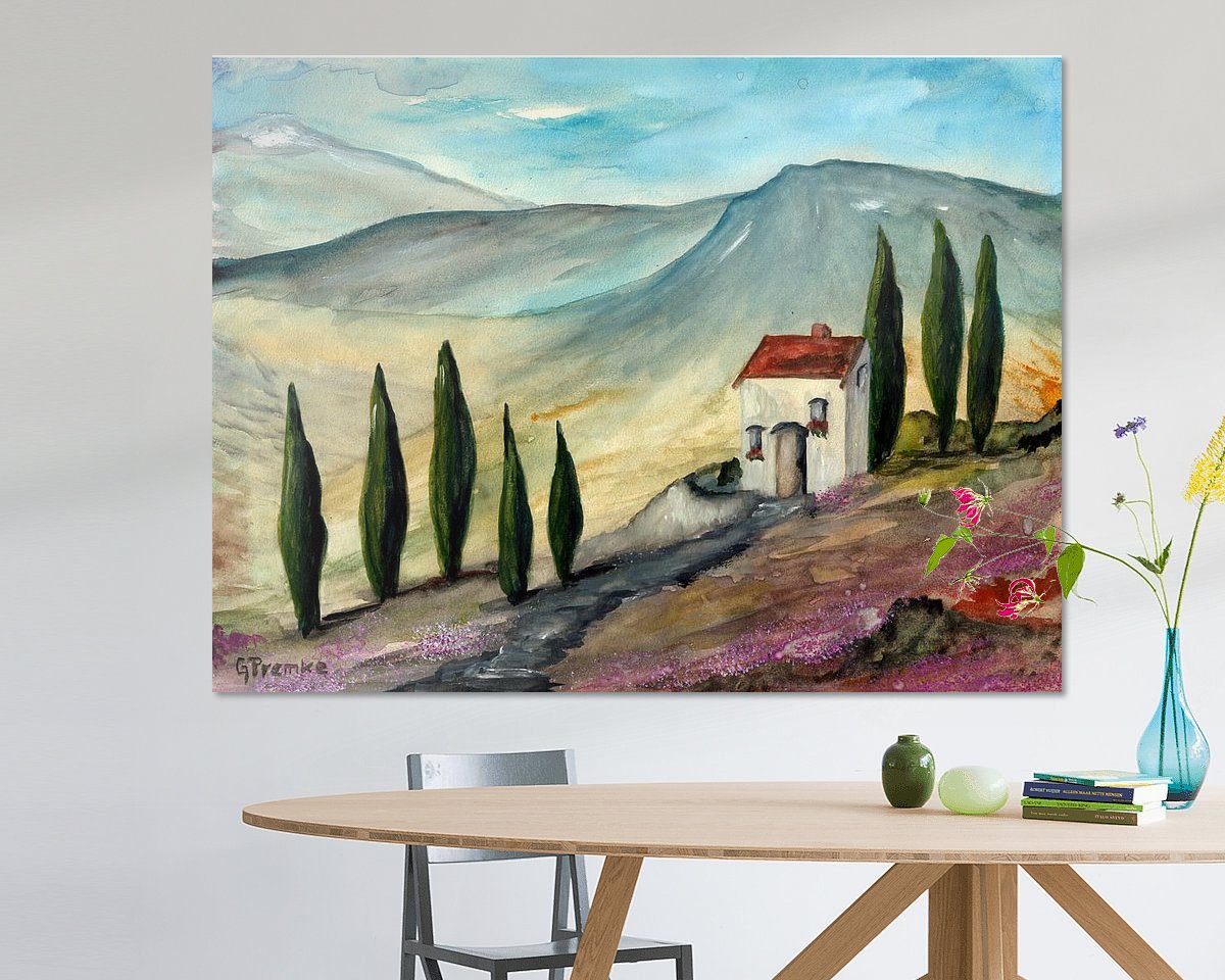 Example of the artwork in a room