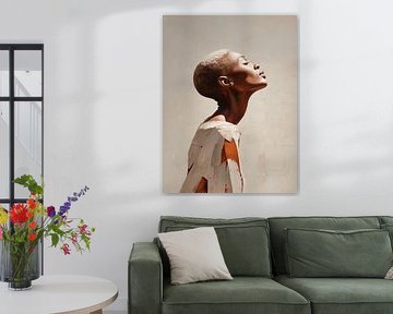 African woman, pop style van Paula Romein