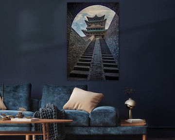 City gate in Pingyao by Lisette van Peenen