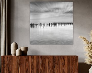 Muschelpfähle Opalküste von Anne-Marie Boere