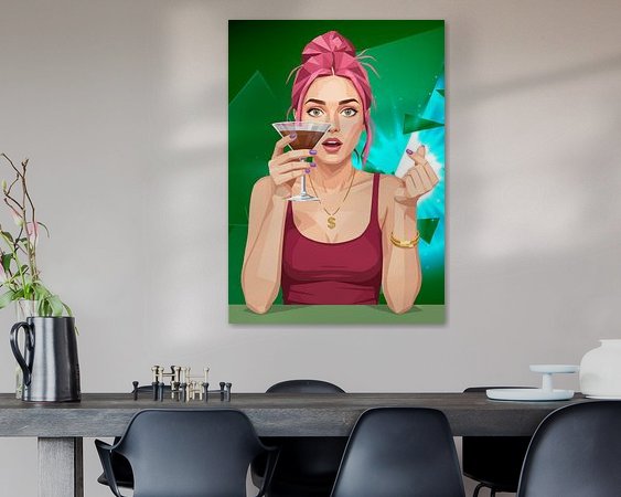 Example of the artwork in a room