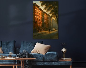 Brooklyn Brownstones: Gouden uur op de stoep van Travel Shop