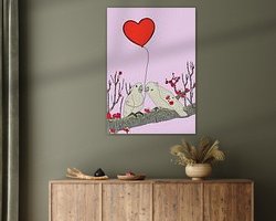 Example of the artwork in a room