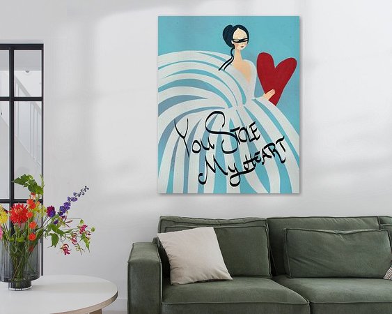 Example of the artwork in a room