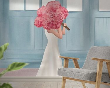 Example of the artwork in a room