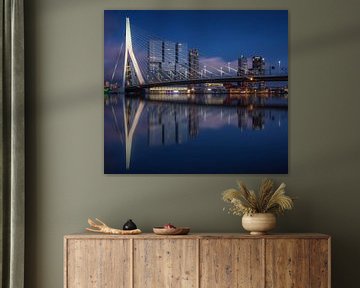 Rotterdam skyline reflections van Ilya Korzelius