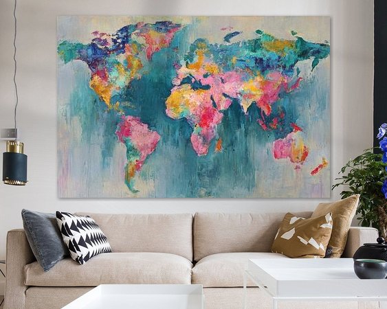 Example of the artwork in a room