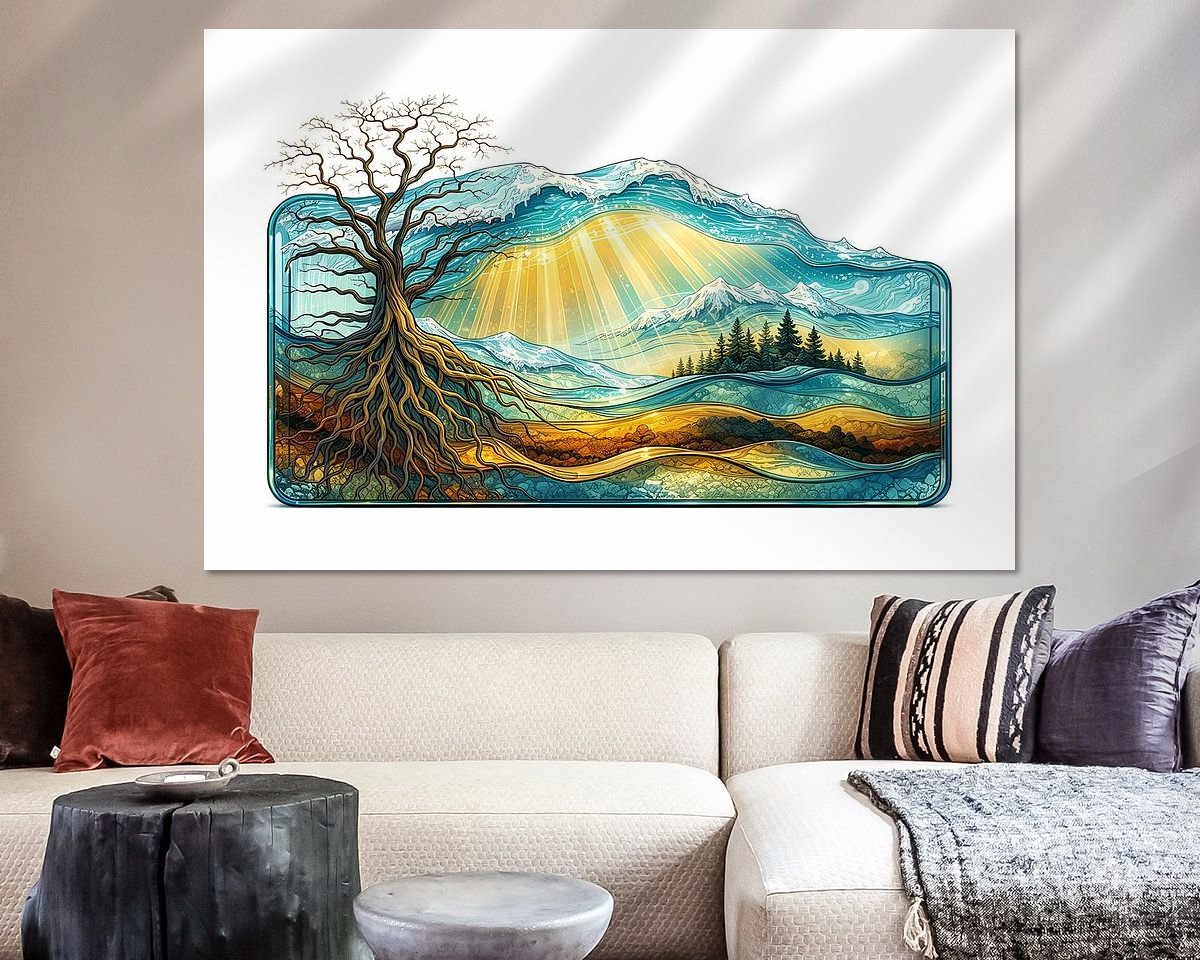 Example of the artwork in a room