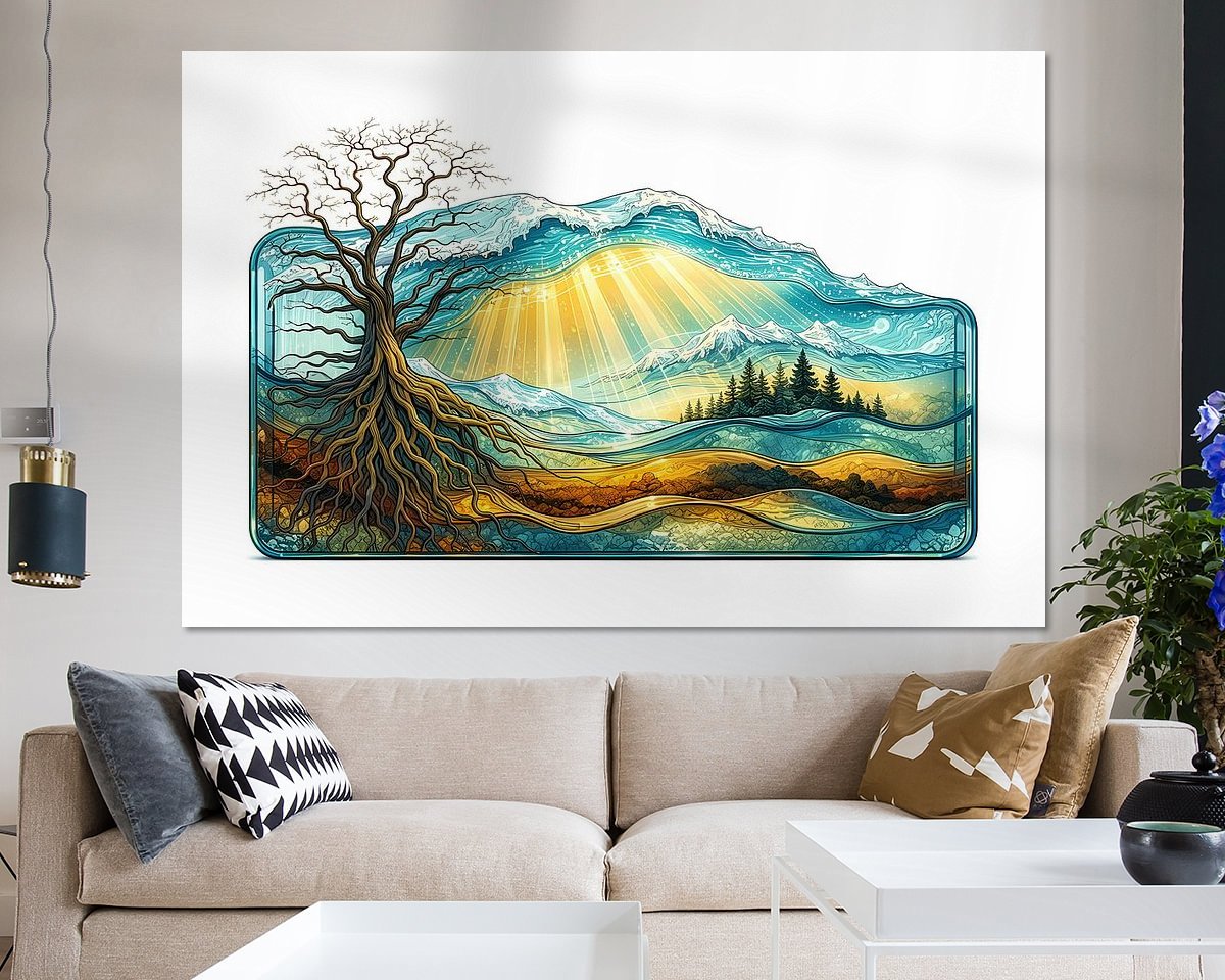 Example of the artwork in a room