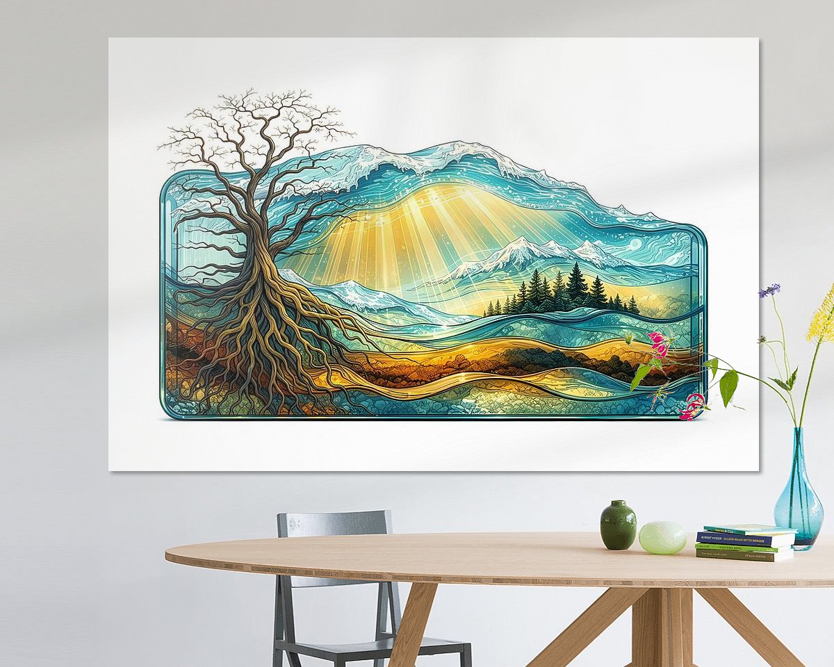 Example of the artwork in a room