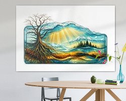 Example of the artwork in a room