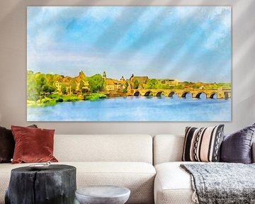 Maastricht, Sint Servaasbrücke über die Maas.