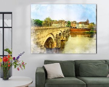 Maastricht, Sint Servaasbrug, Limburg.