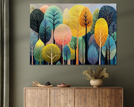 Example of the artwork in a room