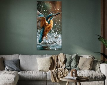 Vogel in het water van MNS Designs