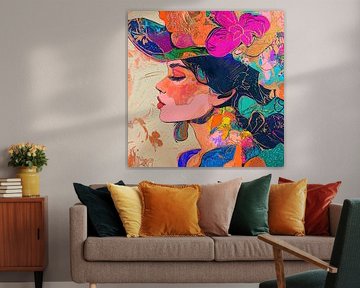 Frau Hut von Kunst Laune