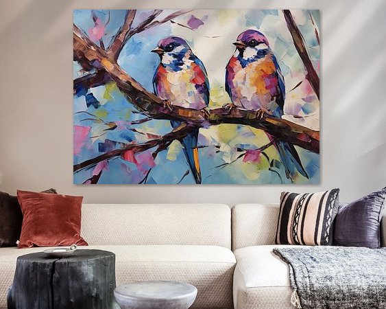 Example of the artwork in a room