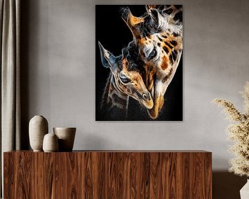 Giraffen Nahaufnahme von MNS Designs