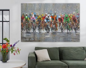 Cycling Peloton Scene van Christian Ovís