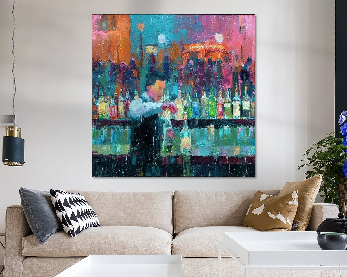 Example of the artwork in a room