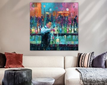 Neon Bar Innenausstattung von Christian Ovís