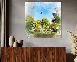 Example of the artwork in a room