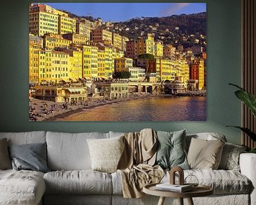 Camogli in het zonlicht van Patrick Lohmüller