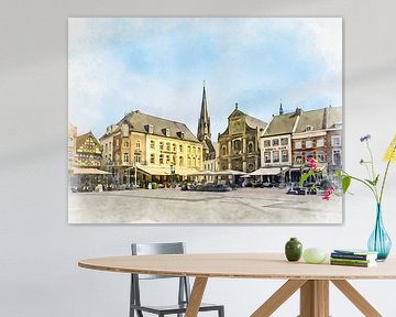 Markt, Sittard, Limburg. van Danny de Klerk