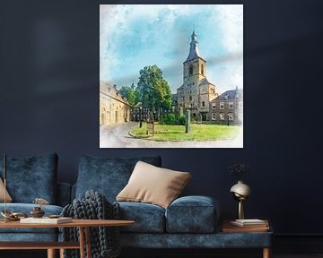 Rolduc Abbey Church in Kerkrade, Limburg. by Danny de Klerk