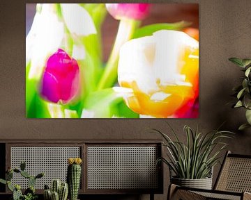 Kunstige tulpen tulips in de zon van Patrice Schmitz - Pictures by Patrice