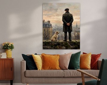 Gesellschaft mit Blick über die Stadt