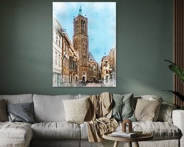 St. Martin's Basilica in the centre of Venlo, Limburg. by Danny de Klerk