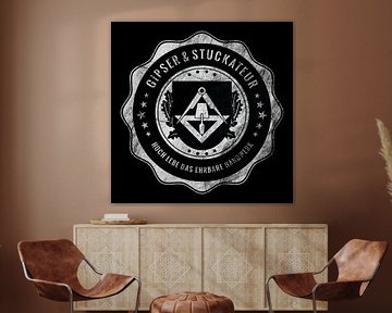 Plasterer & Stucco artist, guild coat of arms, craftsmanship