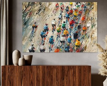 Der Kurs von oben | Peloton Radfahrer