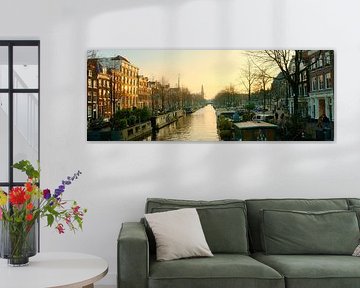 Amsterdam, Jordaan Prinsengracht im Abendlicht von Amsterdam Highlights